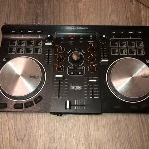 Hercules DJ Controller with Silver Accents